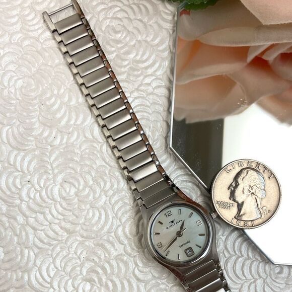 Tavan Swiss Quartz Stainless Steel Watch Mother of Pearl Dial - Picture 13 of 16